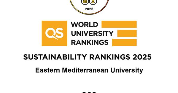 EMU – Once Again Featured as The Top University of TRNC in The Qs Sustainability Ranking 2025